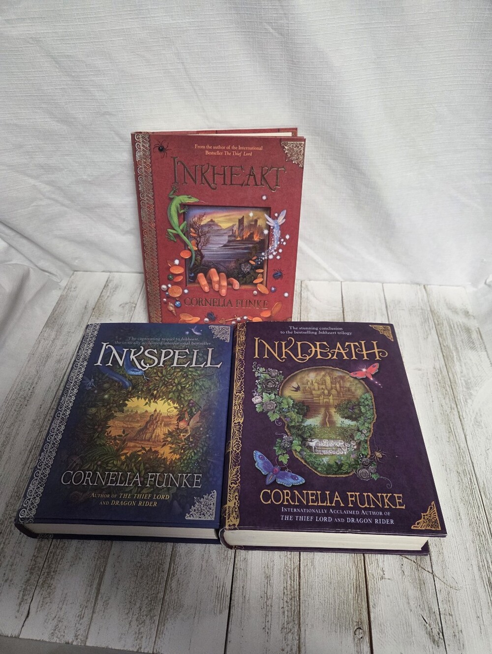 The Inkheart Trilogy Hard Cover Set, Inkheart Inkspell And Inkdeath